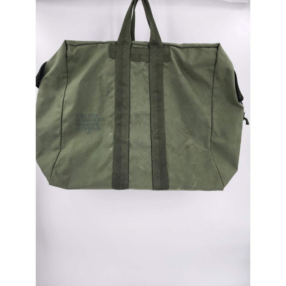 US Military Kit Bag Flyers Olive Drab Canvas Duffel AviatorGear 8460-00-606-8366